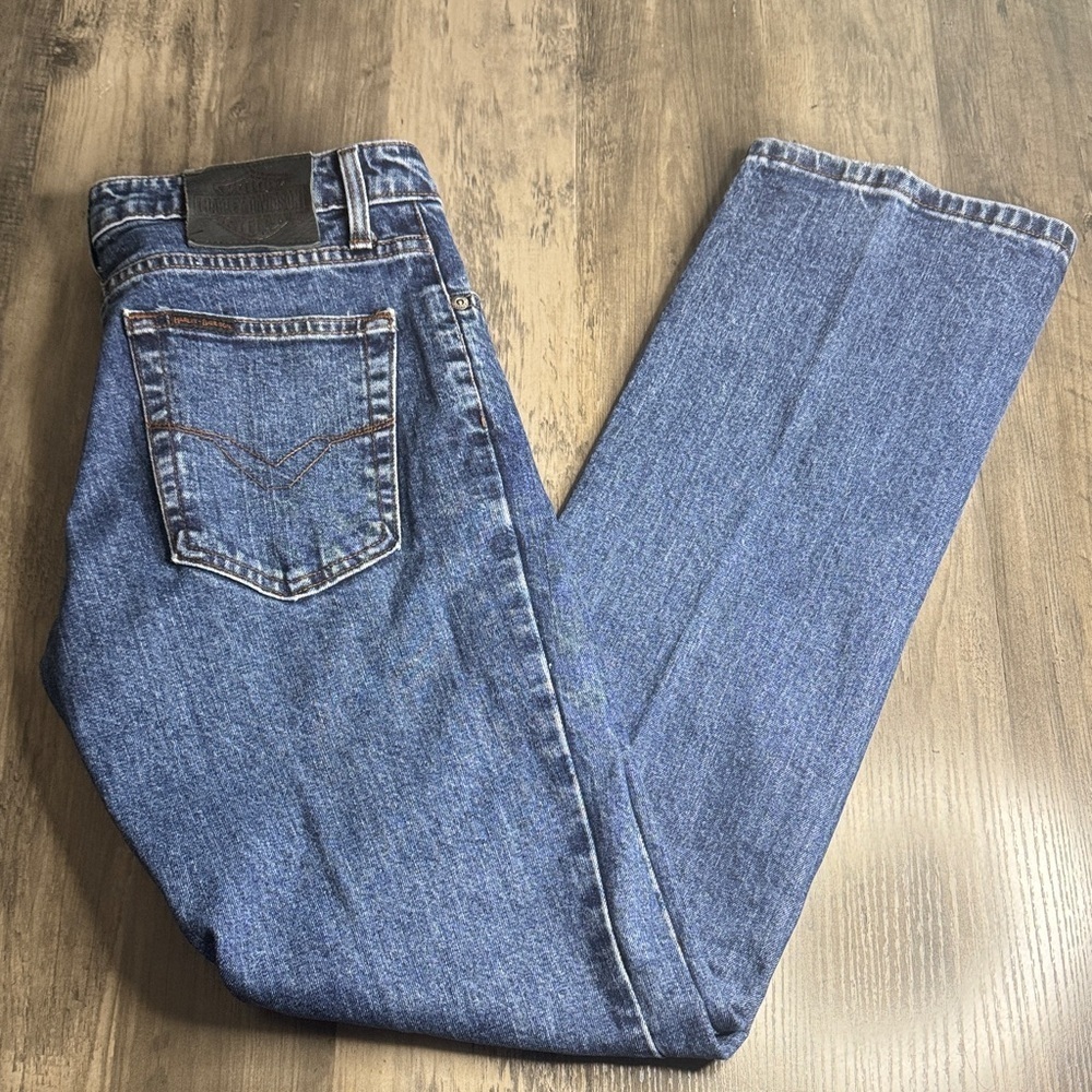 Harley-Davidson Women's Blue Straight Jeans
